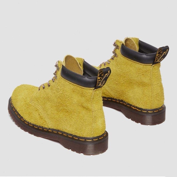 Dr.Martens Unisex 939 Ben Suede In Moss Green Padded Collar Lace Up  Boots New - Picture 3 of 15